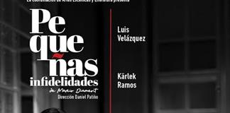 K&auml;rlek Ramos y Luis Vel&aacute;zquez protagonizan "Peque&ntilde;as Infidelidades", obra en el Teatro Experimental de Jalisco