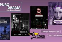 Escena Púrpura: Miroslava Castellanos. No todas las ballenas... NoAbrir.exe. Pequeñas infidelidades. Puro Drama 28 junio 2026