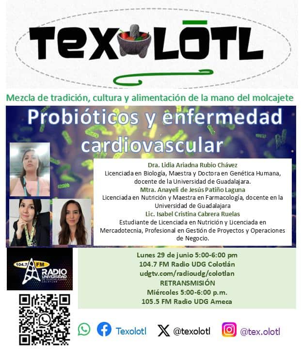 TEXOLOTL [PROBÍOTICOS Y ENFE. CARDIOVASCULAR] 29-JUNIO-2026