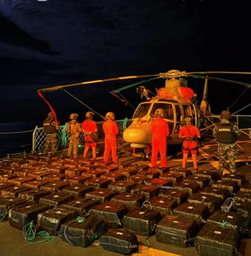 Marina M&eacute;xico intercepta dos embarcaciones con casi 3 toneladas de coca&iacute;na en Oaxaca