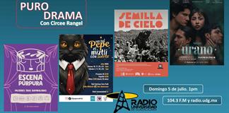 Urano. Escena Púrpura. Un tal Pepe. Semilla de cielo. Puro Drama 5 julio 2026 Urano. Escena Púrpura. Un tal Pepe. Semilla de cielo. Puro Drama 5 julio 2026