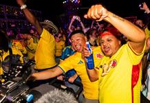 Colombia vive un ambiente festivo previo al partido contra Suiza en el Mundial Colombia vive un ambiente festivo previo al partido contra Suiza en el Mundial