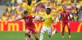 0-0. Suiza sentencia a Colombia y se las ver&aacute; con Argentina en cuartos