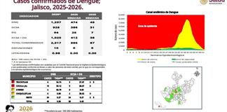 M&eacute;xico, s&eacute;ptimo lugar a nivel nacional por casos de dengue