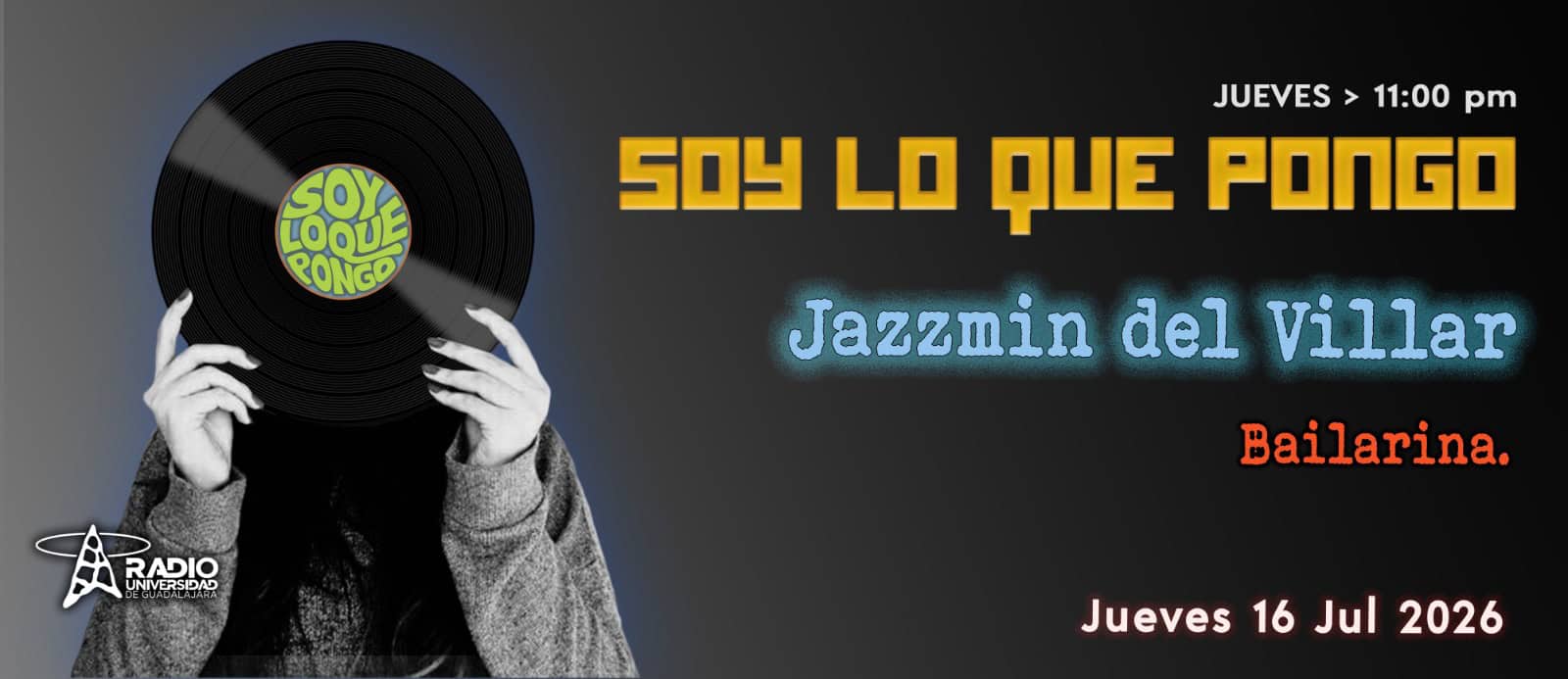 Soy lo que Pongo - Ju.09 Jul 2026 - Jazmin del Villar