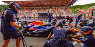 Verstappen, delante de los Ferrari en el primer entrenamiento libre de Spa-Francorchamps Verstappen, delante de los Ferrari en el primer entrenamiento libre de Spa-Francorchamps