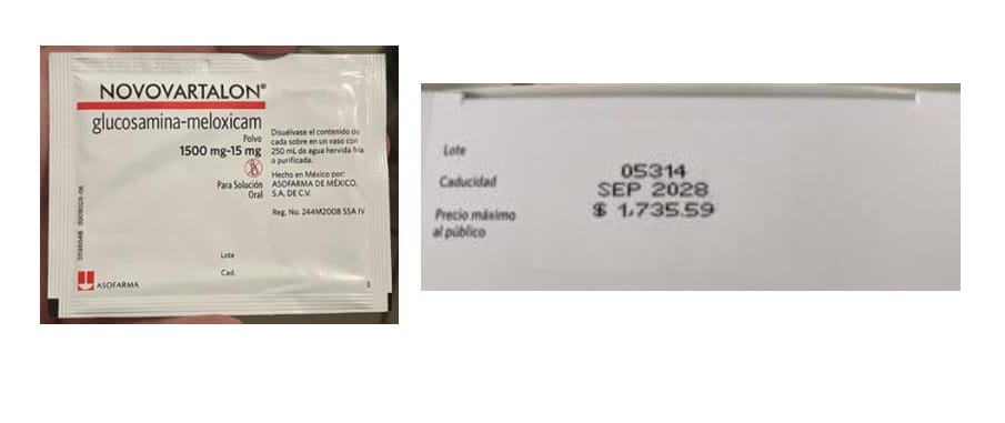 Advierten sobre riesgo sanitario por lote adulterado de medicamento para dolor de articulaciones Advierten sobre riesgo sanitario por lote adulterado de medicamento para dolor de articulaciones