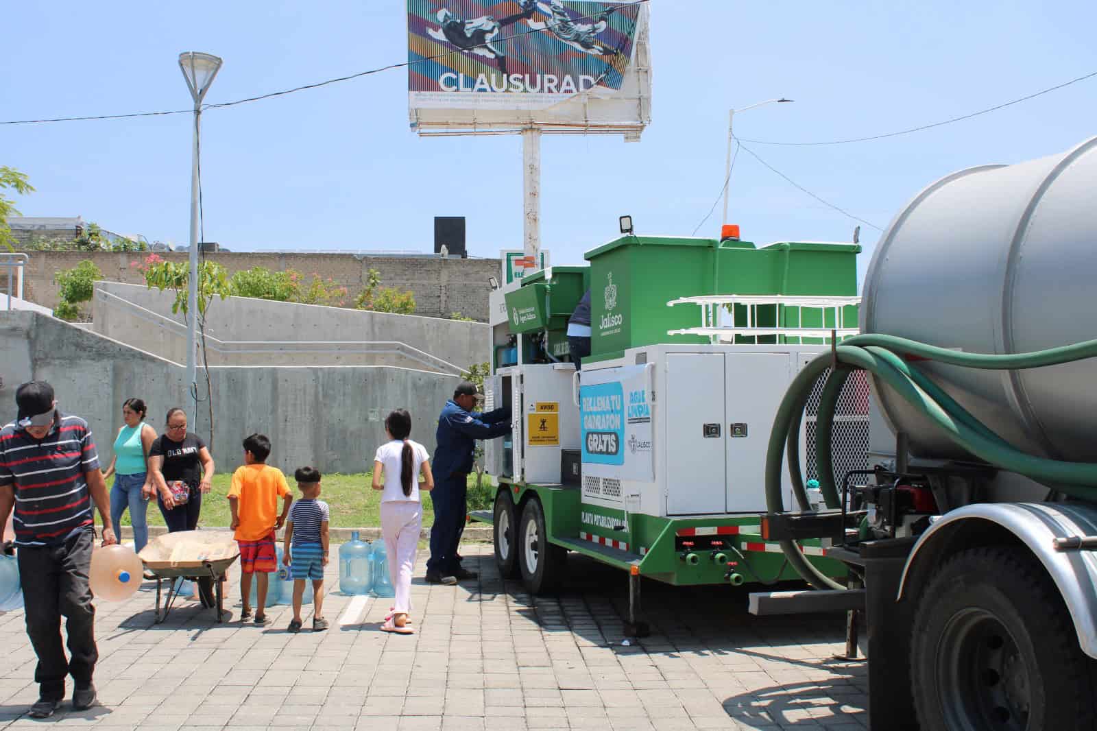 Continúa servicio de potabilizadora móvil del SIAPA, ahora en Miramar