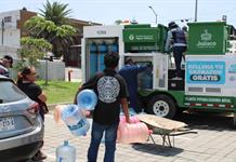 Continúa servicio de potabilizadora móvil del SIAPA, ahora en Miramar