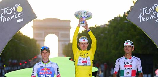 Del Toro logra podio en el Tour de Francia