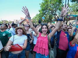 Nueve millones en 13 ciudades abarrotaron las zonas de aficionados durante el Mundial