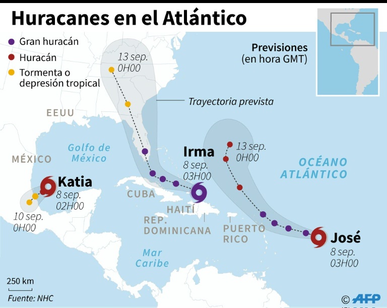 huracán Irma se dirige a Florida