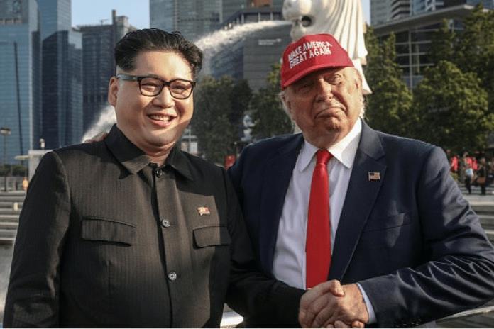 Video | Dobles de Trump y Kim celebran cumbre en Singapur