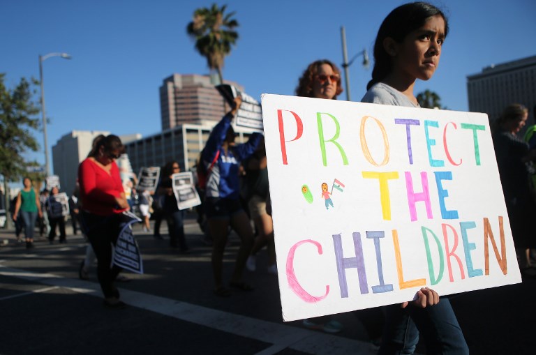 niños migrantes separados
