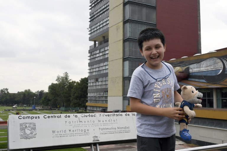 niño estudiará en UNAM