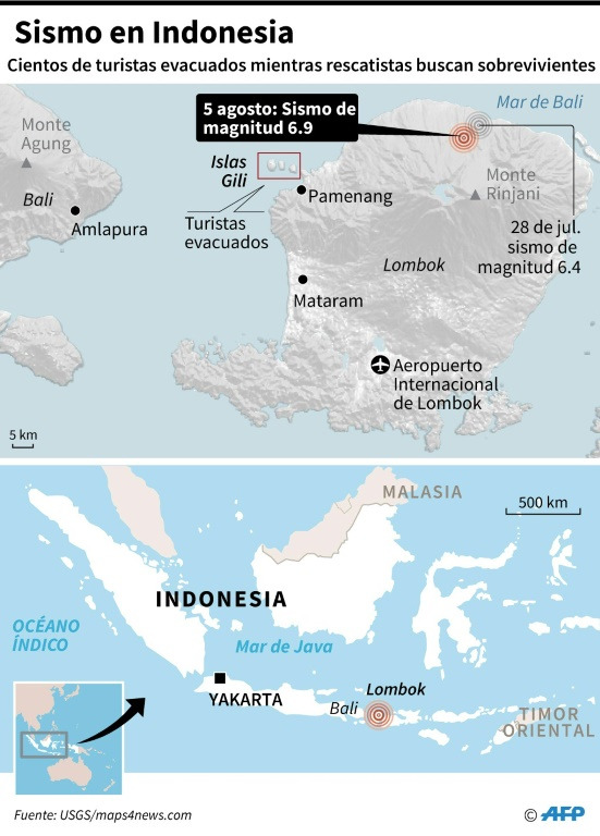 Sismo en Indonesia