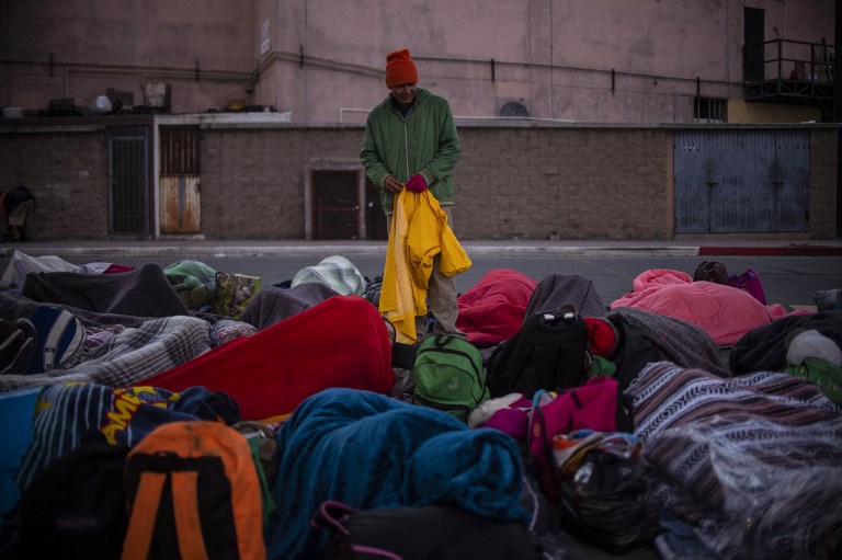 campamento migrantes Tijuana