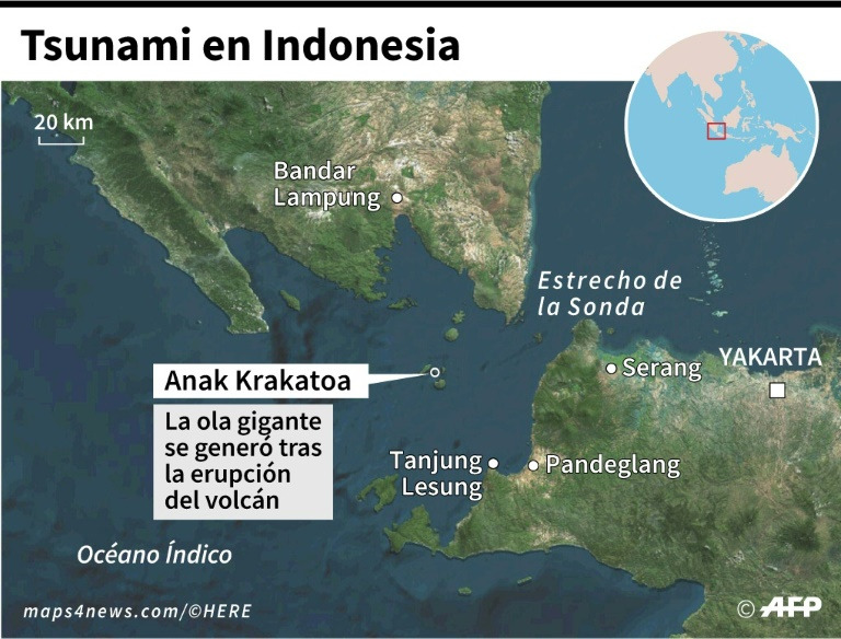 muertos tsunami Indonesia