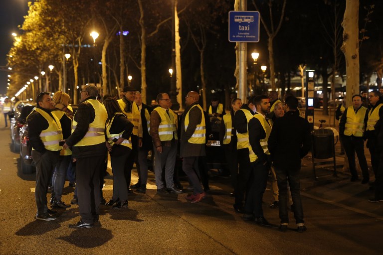 huelga transporte privado Madrid