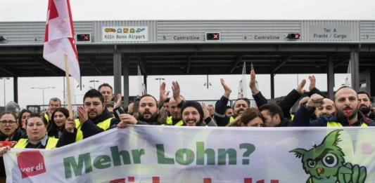 Huelga en Alemania se extiende a otros siete aeropuertos el martes