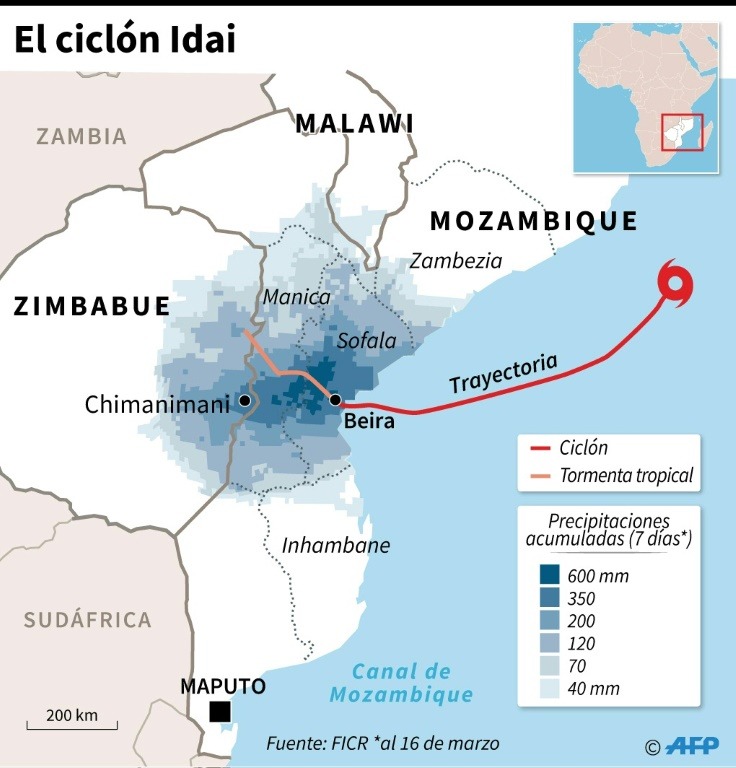 Ciclón Mozambique