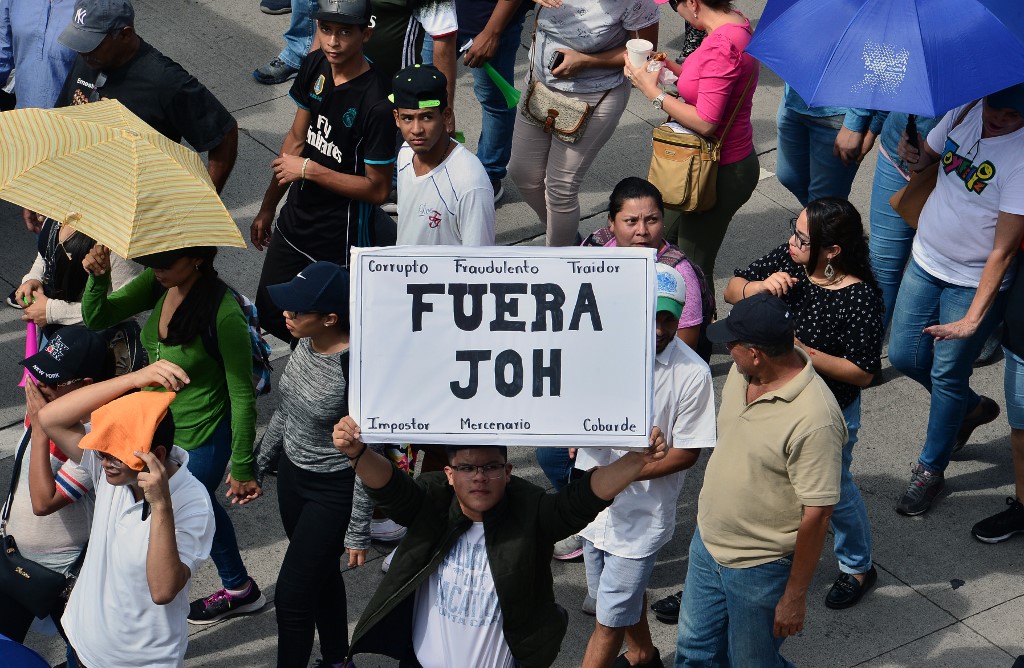 manifestación maestros Honduras
