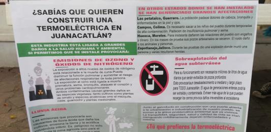 Población de Juanacatlán se opone a gasoducto y termoeléctrica