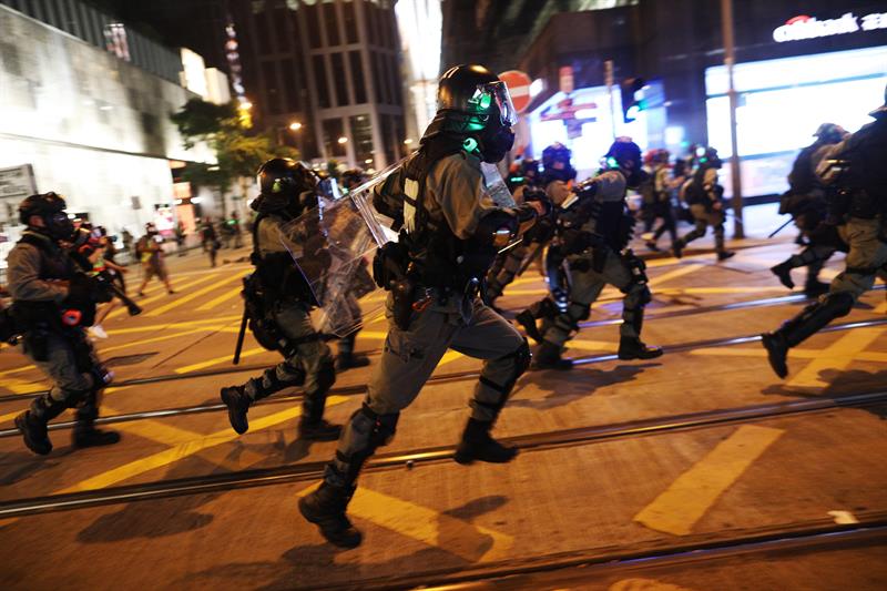 enfrentamientos en Hong Kong