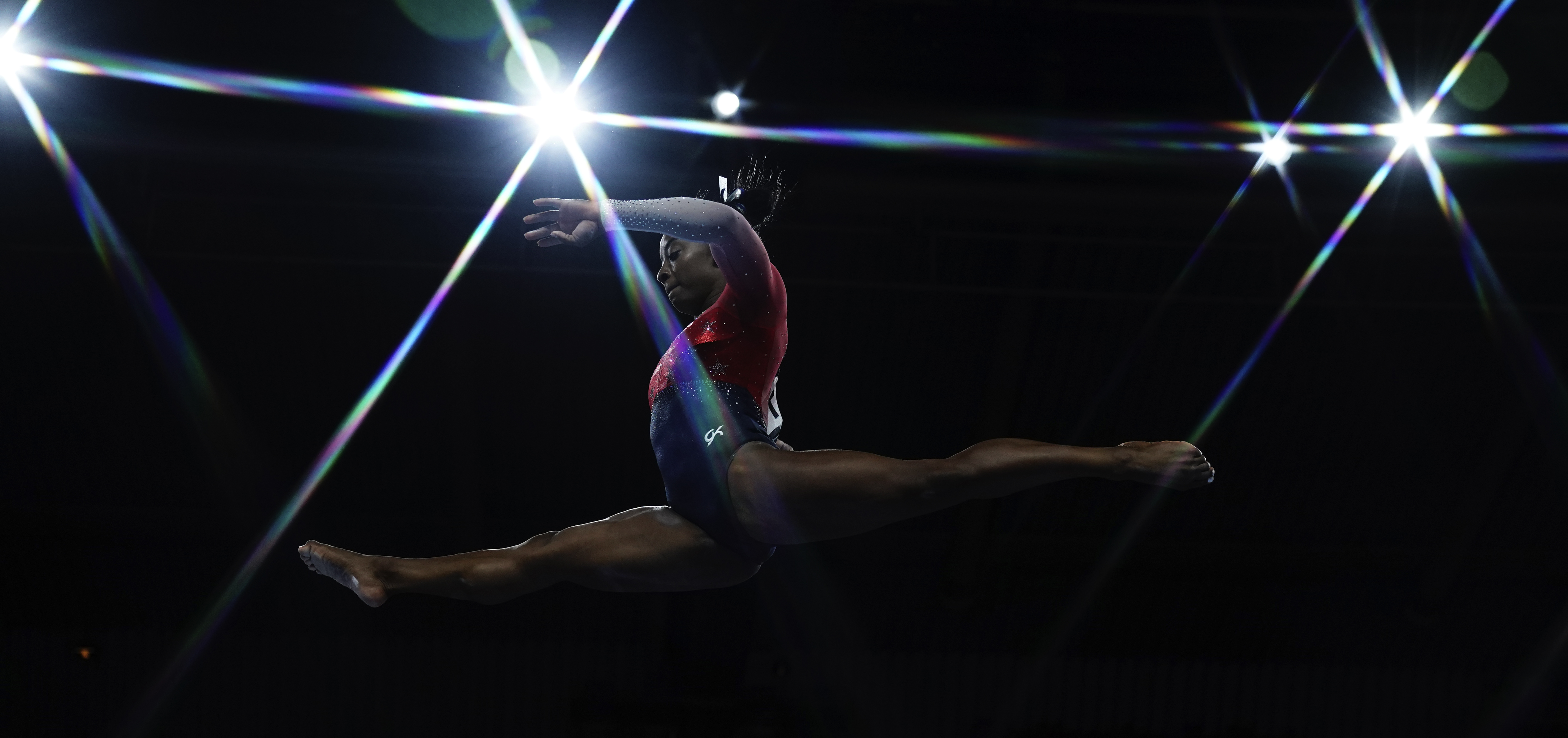 La estrella de la gimnasia Simone Biles volvió a la competición en el US Classic