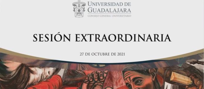Sesión extraordinaria del Consejo General Universitario - Mi. 27 Oct 2021