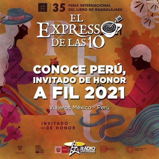 CONOCE PERÚ, INVITADO DE HONOR A FIL 2021 - El Expresso de las 10 - Lu. 29 Nov 2021