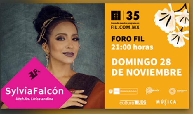 Conciertos Foro FIL – Do. 28 Nov 2021 – Artista: Sylvia Falcón