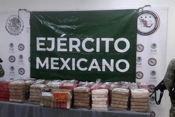Autoridades decomisan 250 kilos de cocaína en un inmueble en Nuevo León
