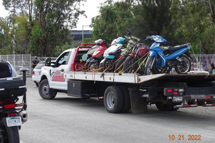 Aseguran cinco automóviles, 188 motocicletas y levantan más de 250 folios en operativos de Ocotlán y Poncitlán