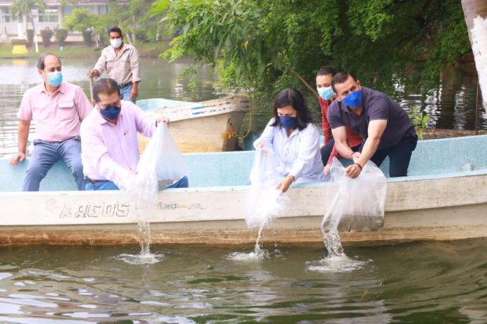 Liberan peces en laguna convertida en colosal fosa séptica en México