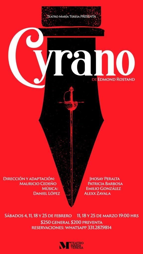 La Compañía del Teatro María Teresa presentará “Cyrano”: su primera puesta en escena