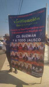 manifestación verificación vehicular Ciudad Guzmán