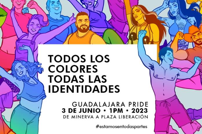 Con el lema, Todos los colores, todas las identidades buscan romper récord durante la Marcha Guadalajara Pride 2023