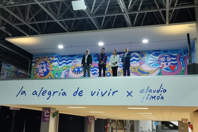“La alegría de vivir”, el mural creado por Claudio Limón en Expo Guadalajara