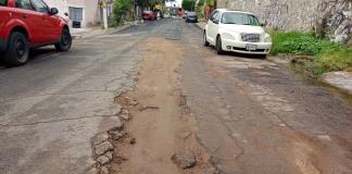 Cumple tres meses obra abandonada del SIAPA en Balcones de Oblatos